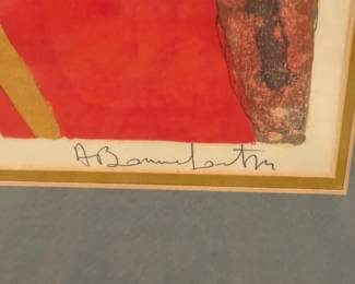 Signature on Lithograph 