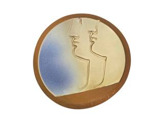 Yorgos Kypris and Antonella Toschi Red Earthenware Studio 71 Slab Pottery Plate