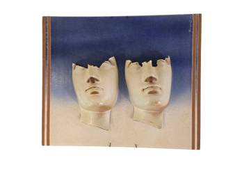 Yorgos Kypris Red Earthenware Studio 71 Slab Pottery Tile Signed B