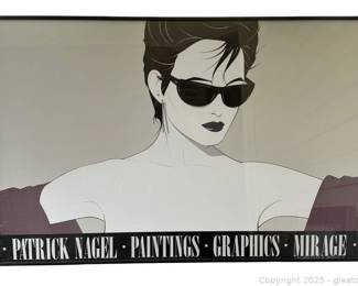 Vintage Framed Patrick Nagel Print
