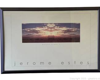 Framed Signed Print Desert Light 1 by Jerome Estes