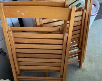 Wood Folding Chair Set $ 70.00