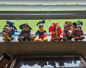 We found a bunch of new
" vintage tagged Halloween Disney characters" $6.00 each