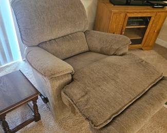 And here is the reclining chair fully reclined.
