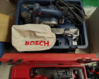 Lots of power tools. (More not pictured)
