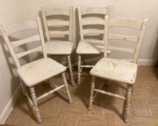 Wood dining chairs