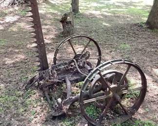 Sickle bar mower for decor