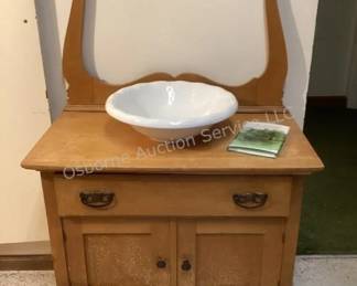 Wood dry sink