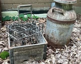 Milk can carriers & milk can