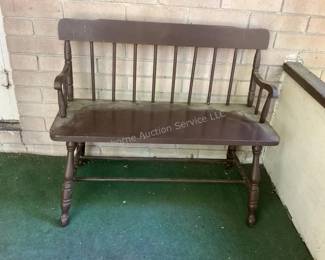 Wood bench