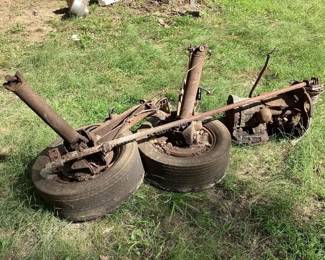 Corvair air cooled 6 cylinder engine, powerglide transmission & axle assembly