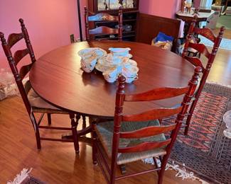 Imperial drop leaf table and 4 chairs