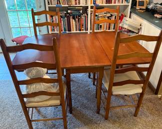Drop leaf table and chairs