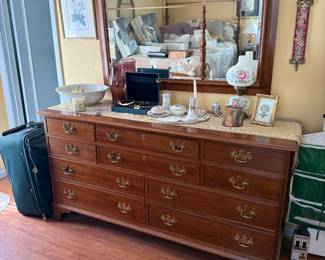 Stickley dresser and mirror