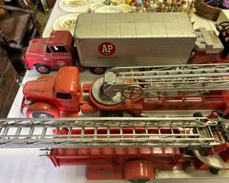 Large selection of Vintage steel type toys. Farm, construction and miscellaneous.