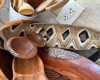lots of olive wood monkey wood etc..