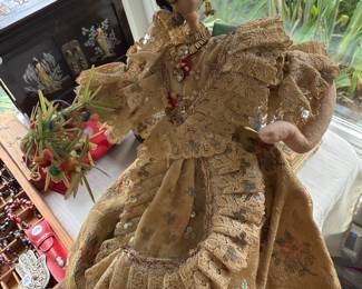vintage spanish dancer doll AND SHE HAS LOTS OF FRIENDS