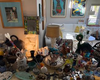 We can't fit another matchstick on this table of GLOBAL GOODIES!