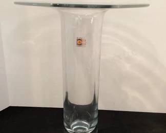 Blenko wide collar vase