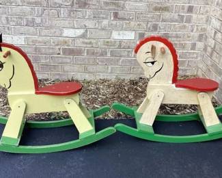 Hand made vintage rocking horses