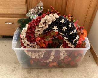Several seasonal wreaths in catalog
