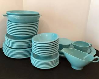 Vintage Turquoise "Boontonware" Melamine Dishes