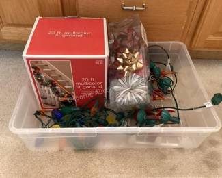 Christmas lights including newer bubble