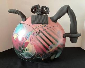 Large selection of collectible artisan & vintage teapots, many more in catalog