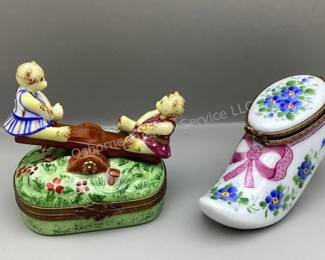 Limoges hinged boxes
