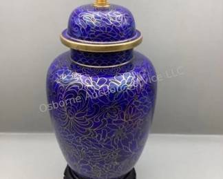 2 Cloisonné ginger jars