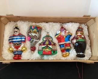 Polonaise Kurt Adler Glass Circus Ornaments