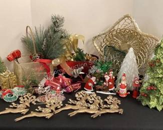 Large selection of Christmas decor