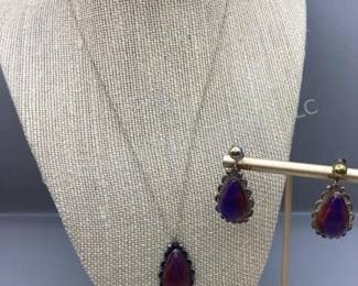 Sterling & Dragons Breath Jewelry Set