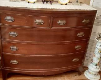 Mahogany Bow Front Chest of Drawers
