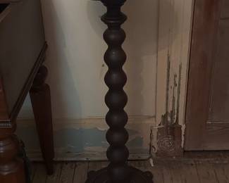 Pair of Antique Pedestals / plant stands with Ball feet