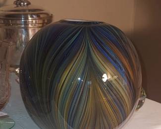 Murano Sommerso Round Vase