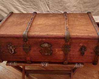 Antique Steamer Trunk great to use as coffee table
