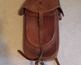 WW2 German Leather Saddle Bag