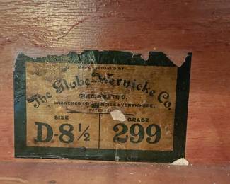 Globe Wernicke Double Stack Leaded Glass Oak Barrister Bookcase