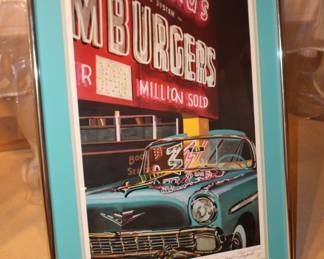 McDonald 57 Chevy Framed Art