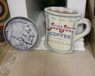 Java Joe Sign and Nickel Sign
