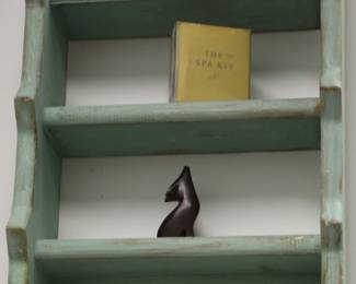 Wood Shelf and Knick Knacks