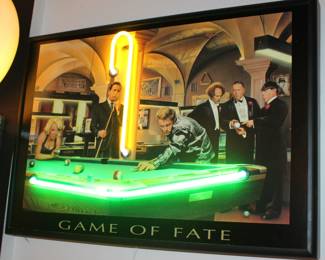 Bogie, Marilyn, The 3 Stooges, James Dean Lighted Sign
