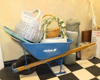 Wheel Barrow and Baskets