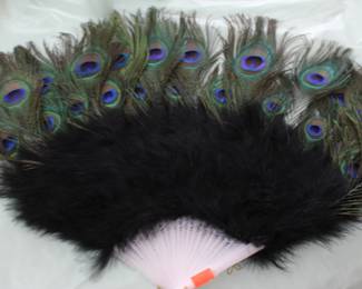 Peacock Feather Fan