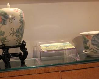 Beautiful Pottery Ginger Jar and Planter