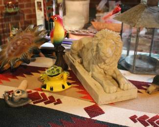 Sunshine Wall Hanger, Pottery Frog, Lion, Candle Holder, Snail