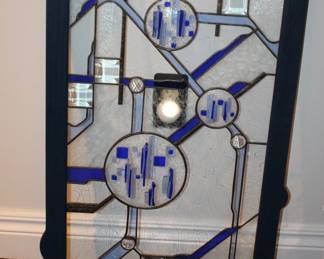 Beautiful Art Glass Framed