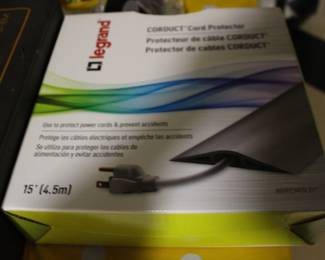 Protector for power cords on the floor