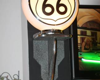 Route 66 Gas Pump Globe